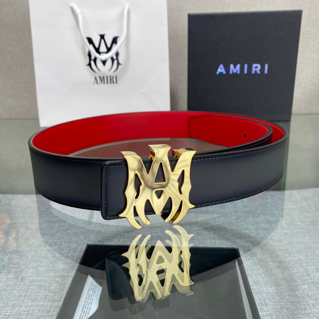 Amiri MA QUAD LEATHER 4CM BELT
