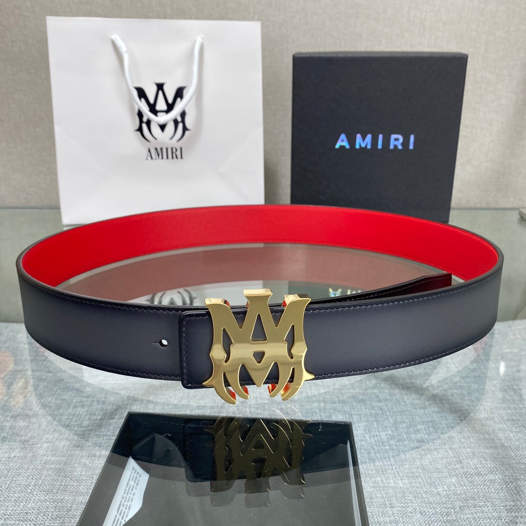 Amiri MA QUAD LEATHER 4CM BELT