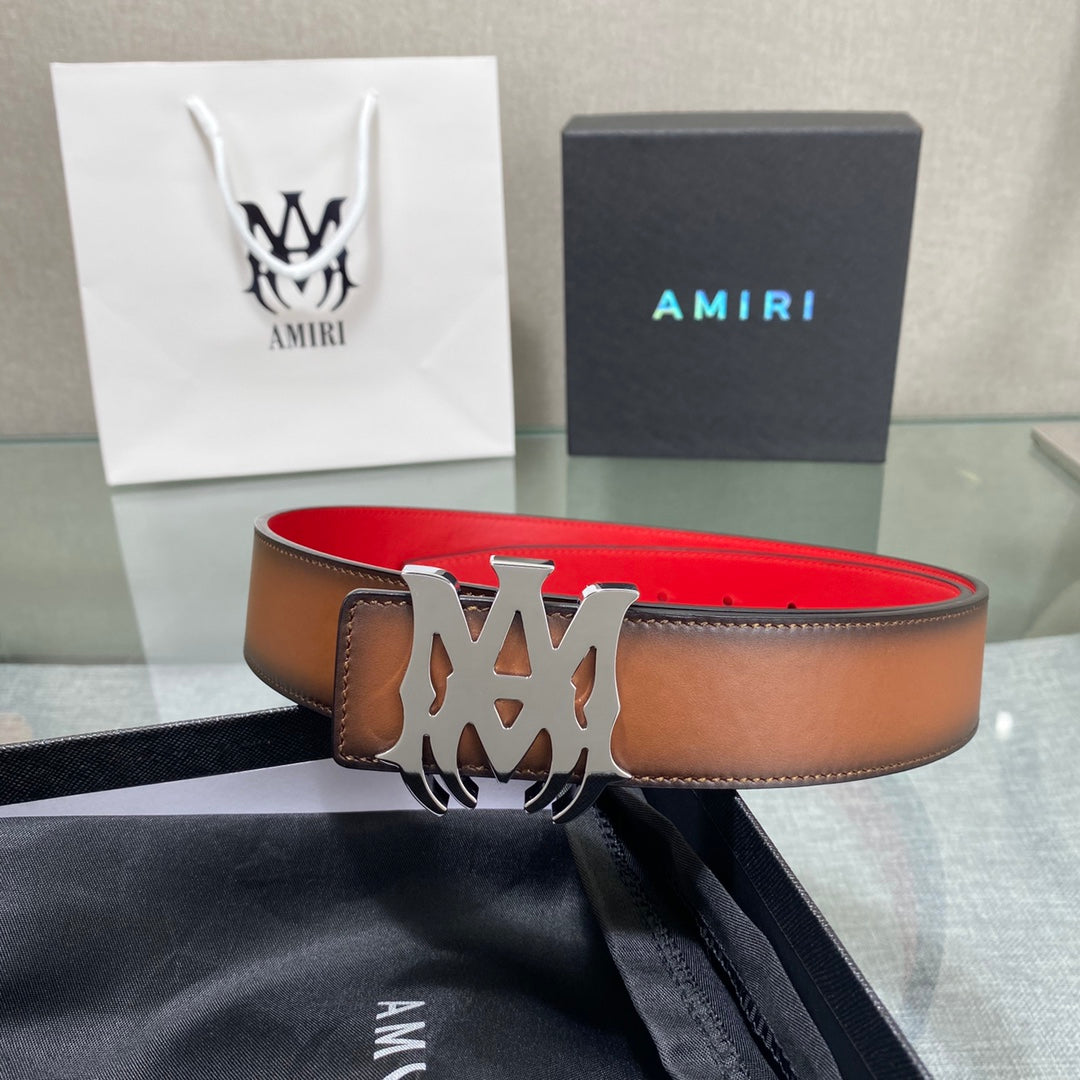 Amiri MA QUAD LEATHER 4CM BELT