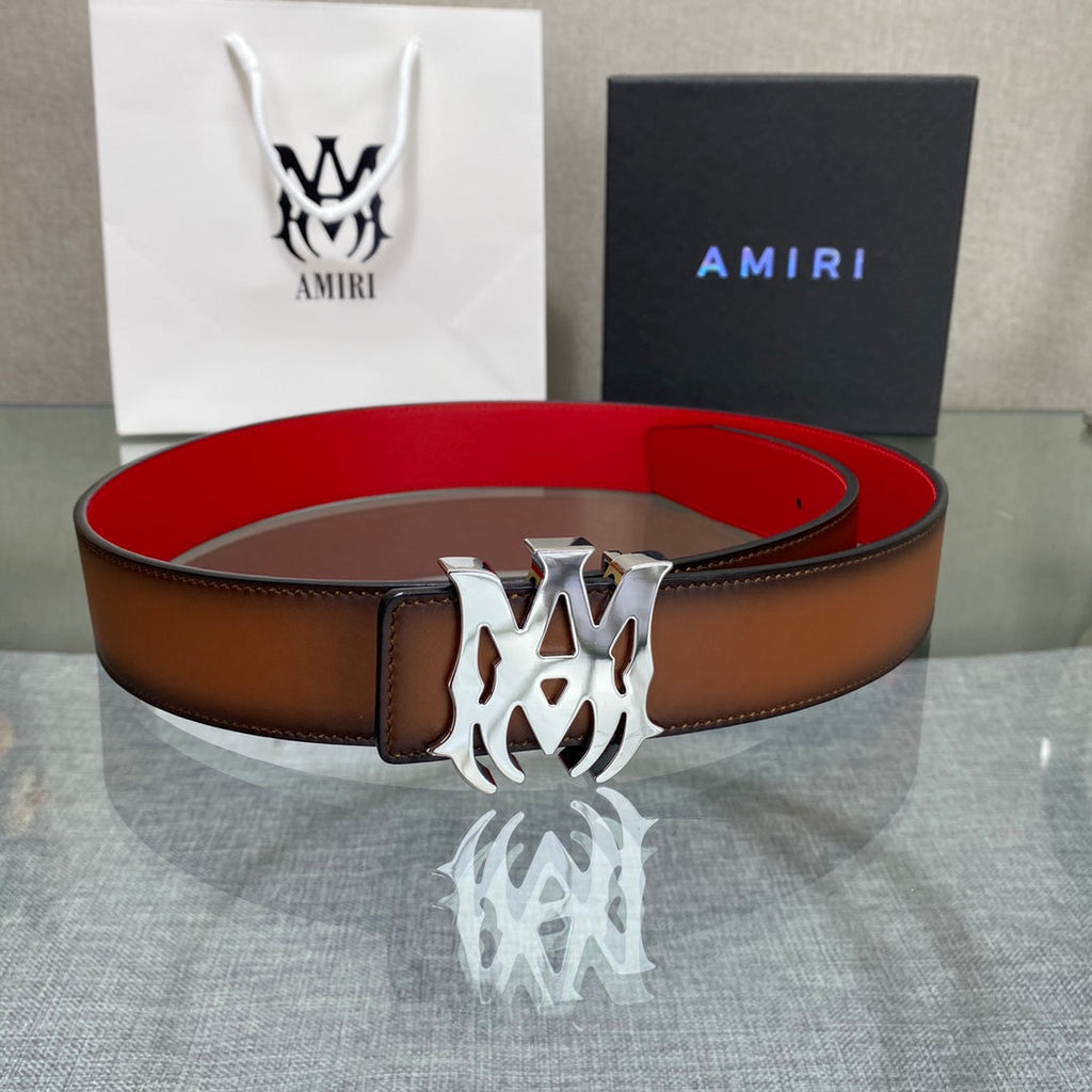 Amiri MA QUAD LEATHER 4CM BELT