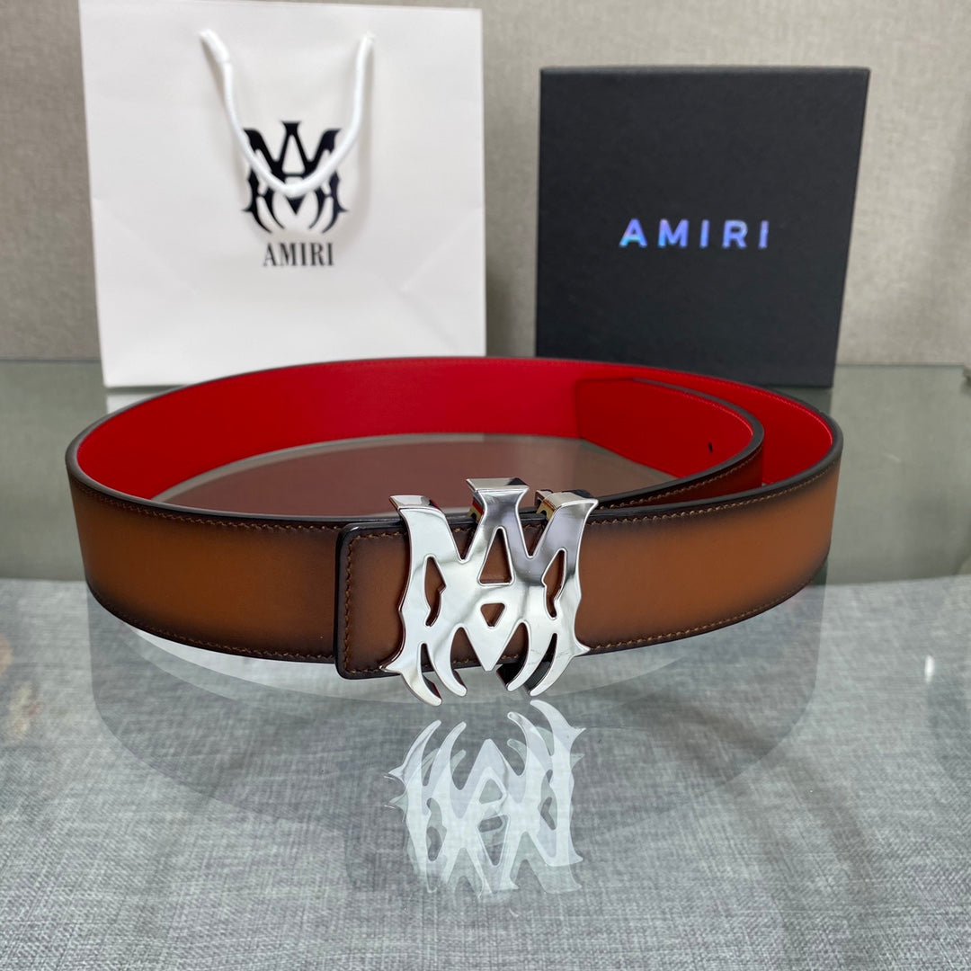 Amiri MA QUAD LEATHER 4CM BELT