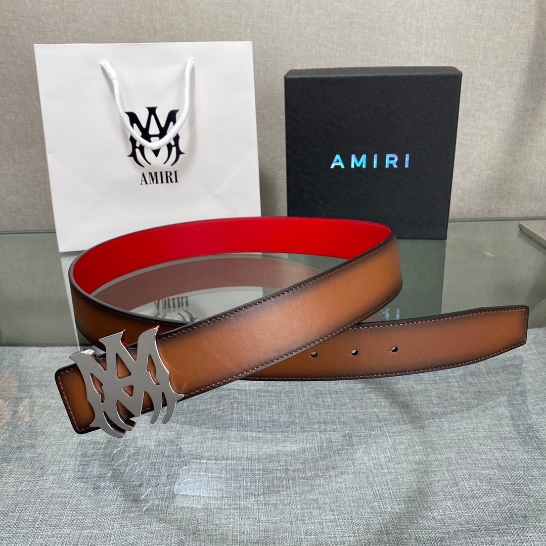 Amiri MA QUAD LEATHER 4CM BELT