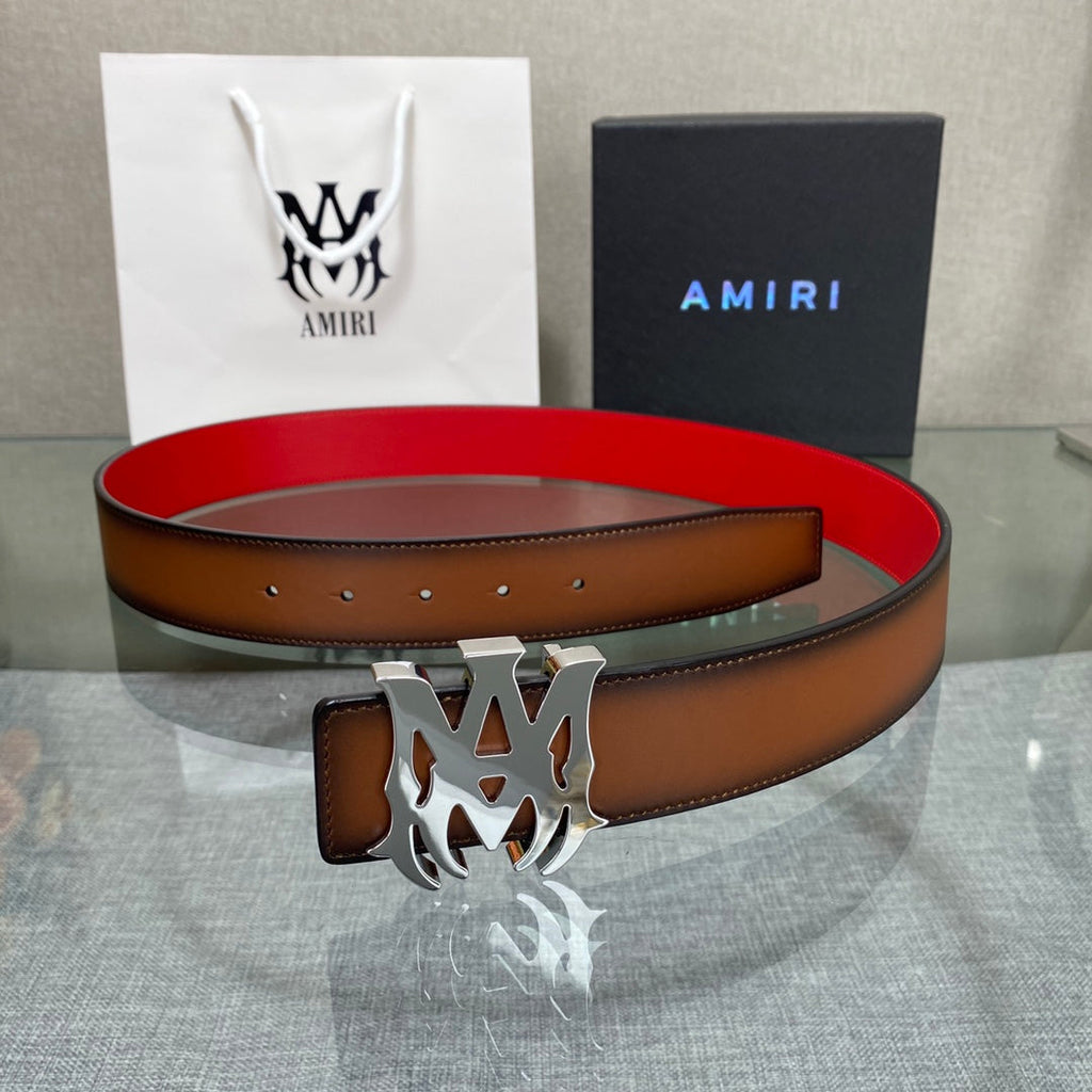 Amiri MA QUAD LEATHER 4CM BELT