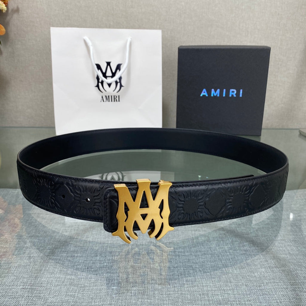 Amiri MA QUAD LEATHER 4CM BELT