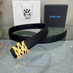 Amiri MA QUAD LEATHER 4CM BELT
