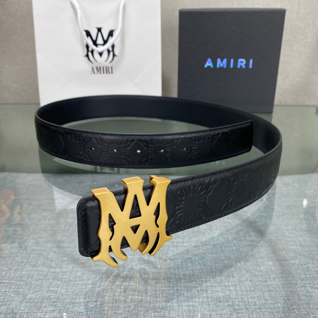 Amiri MA QUAD LEATHER 4CM BELT