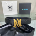 Amiri MA QUAD LEATHER 4CM BELT