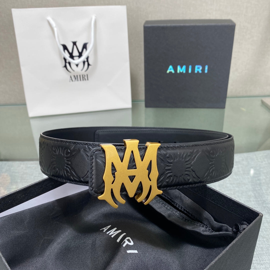 Amiri MA QUAD LEATHER 4CM BELT