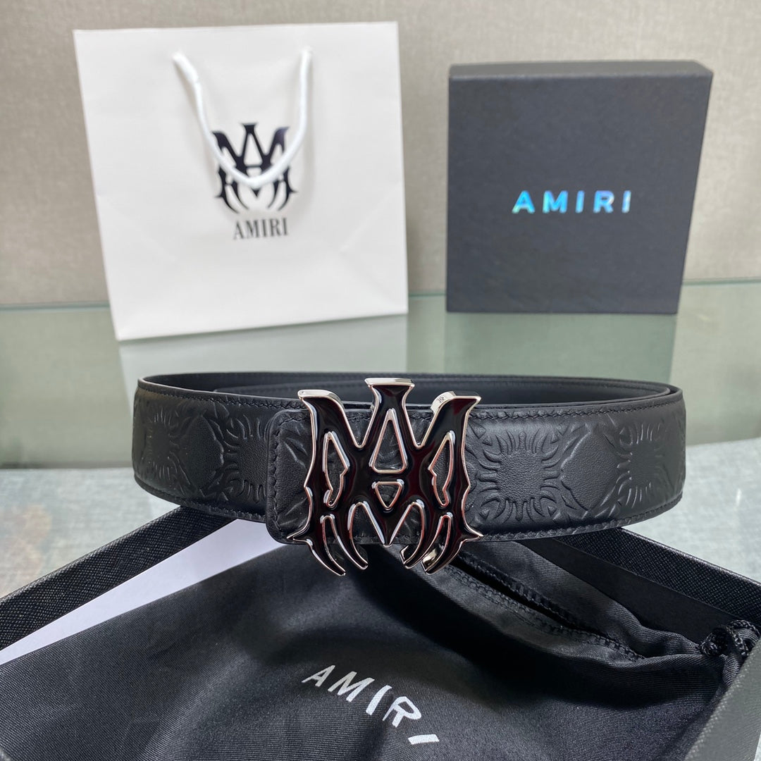 Amiri MA QUAD LEATHER 4CM BELT