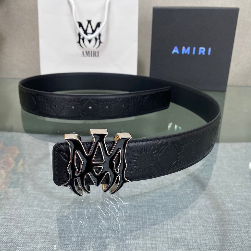 Amiri MA QUAD LEATHER 4CM BELT