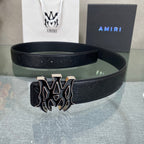 Amiri MA QUAD LEATHER 4CM BELT