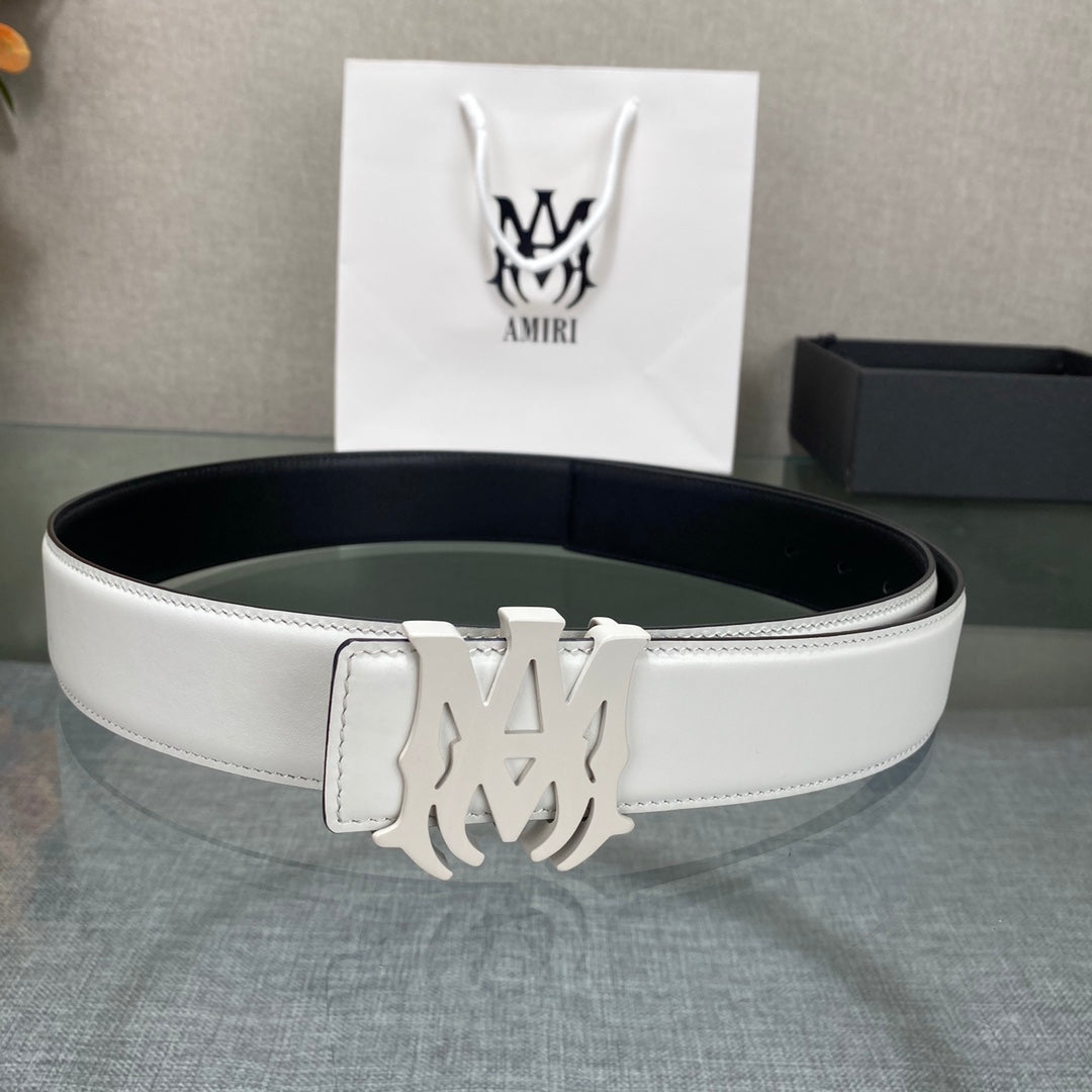 Amiri MA QUAD LEATHER 4CM BELT