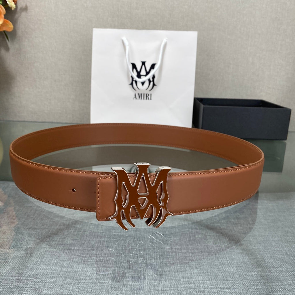 Amiri MA QUAD LEATHER 4CM BELT