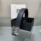 Amiri MA QUAD LEATHER 4CM BELT