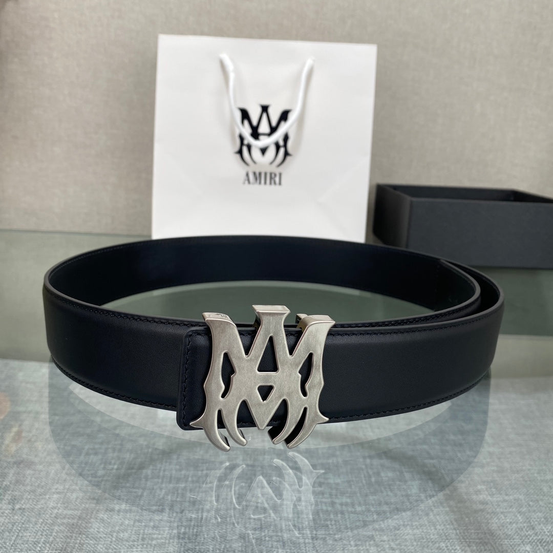 Amiri MA QUAD LEATHER 4CM BELT