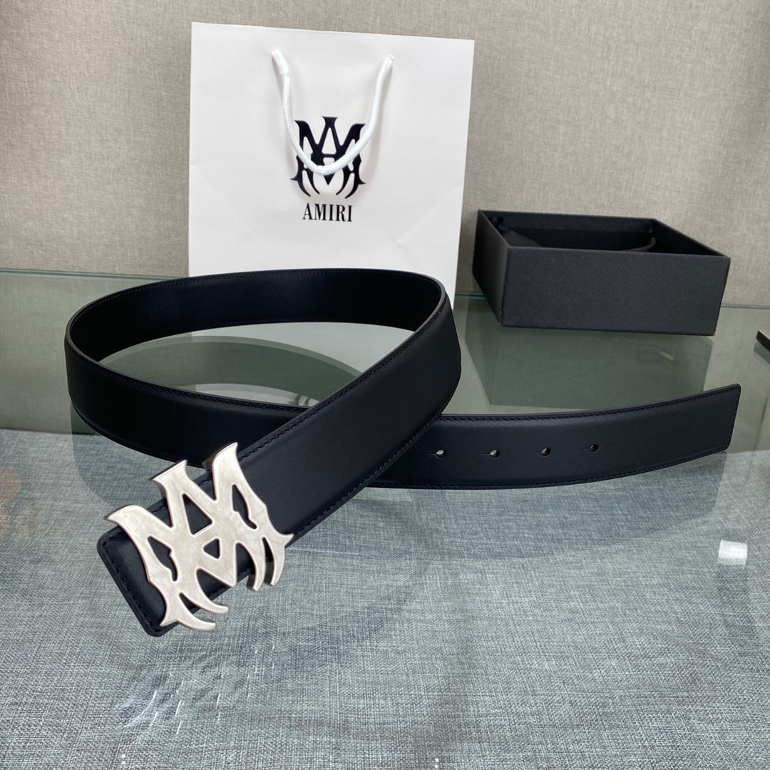 Amiri MA QUAD LEATHER 4CM BELT
