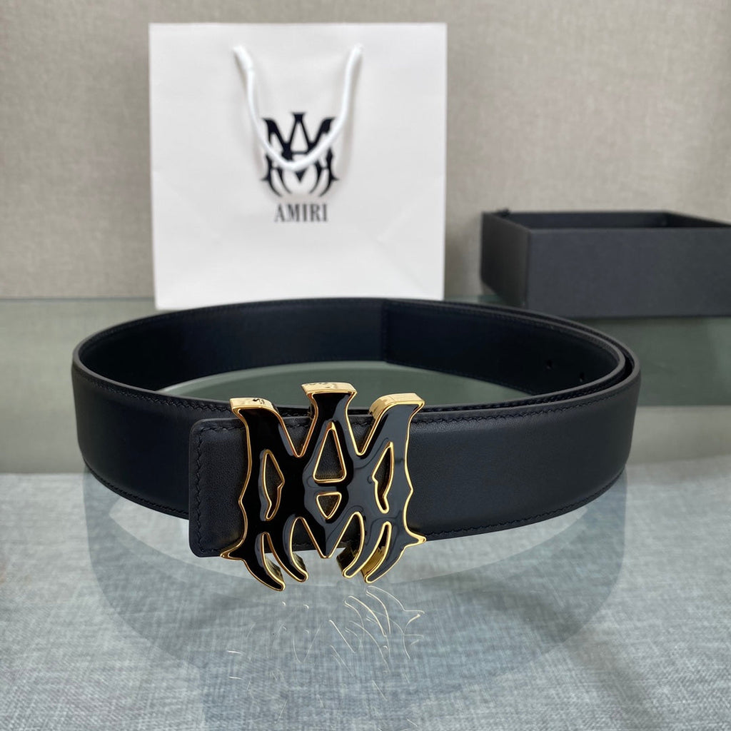 Amiri MA QUAD LEATHER 4CM BELT