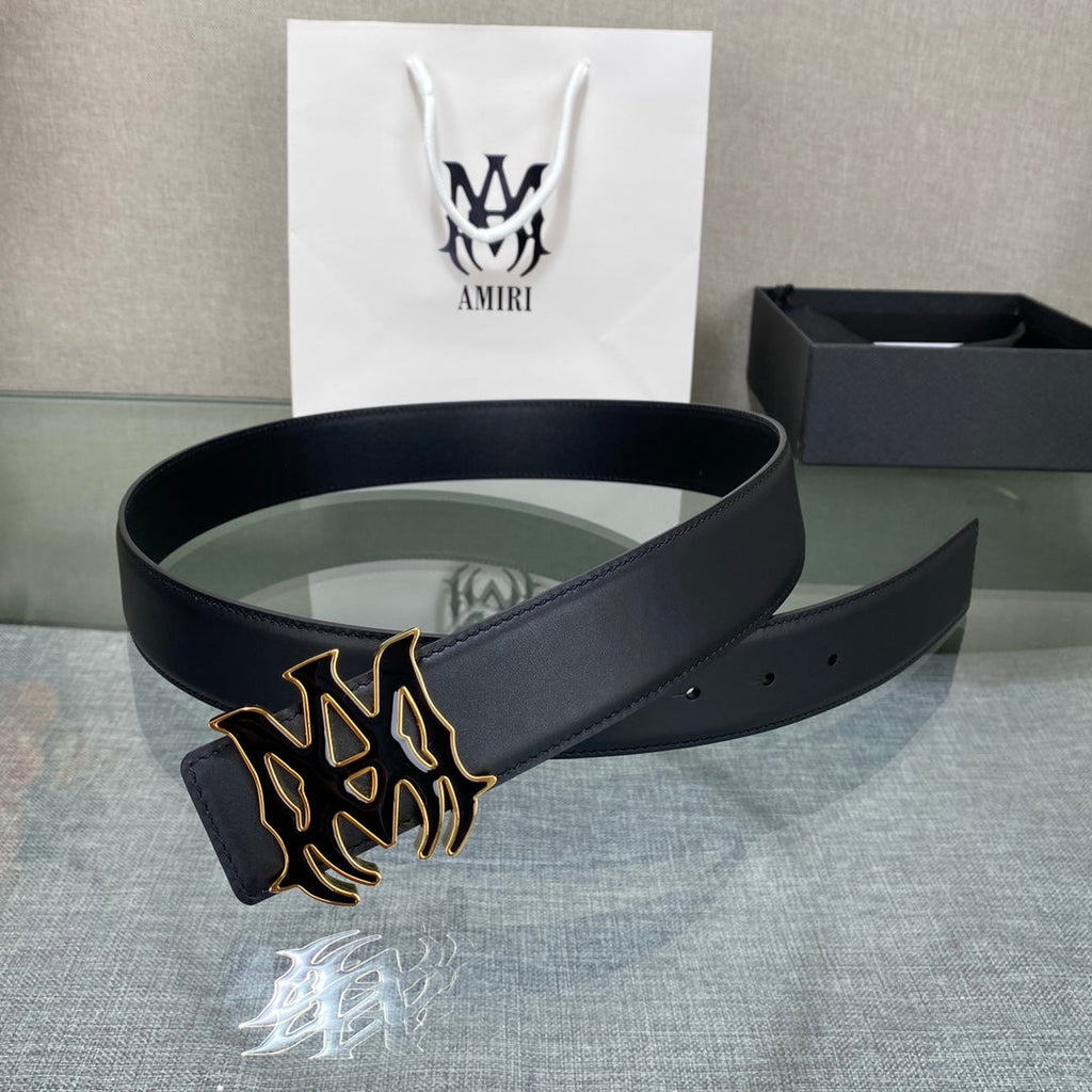 Amiri MA QUAD LEATHER 4CM BELT