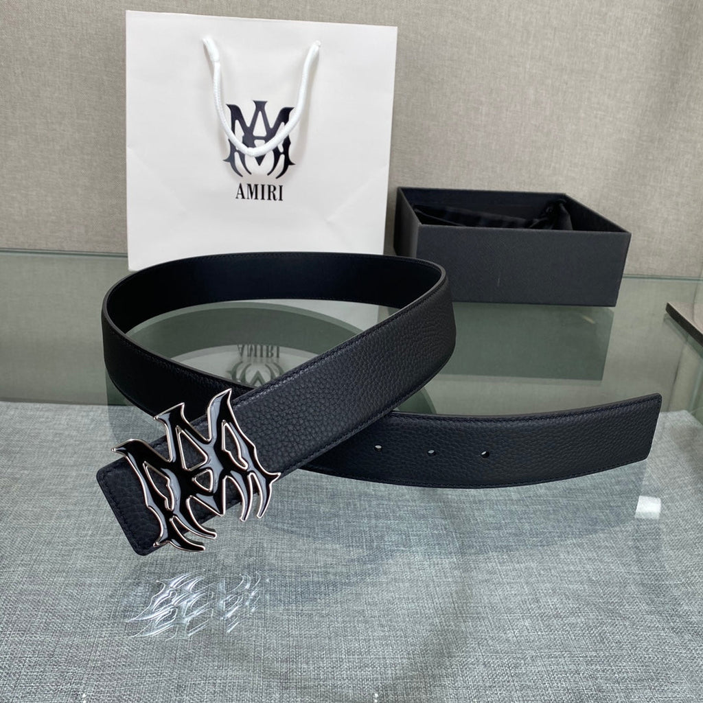 Amiri MA QUAD LEATHER 4CM BELT