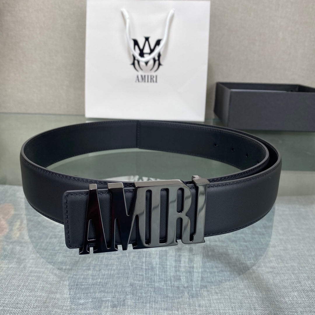 Amiri MA QUAD LEATHER 4CM BELT