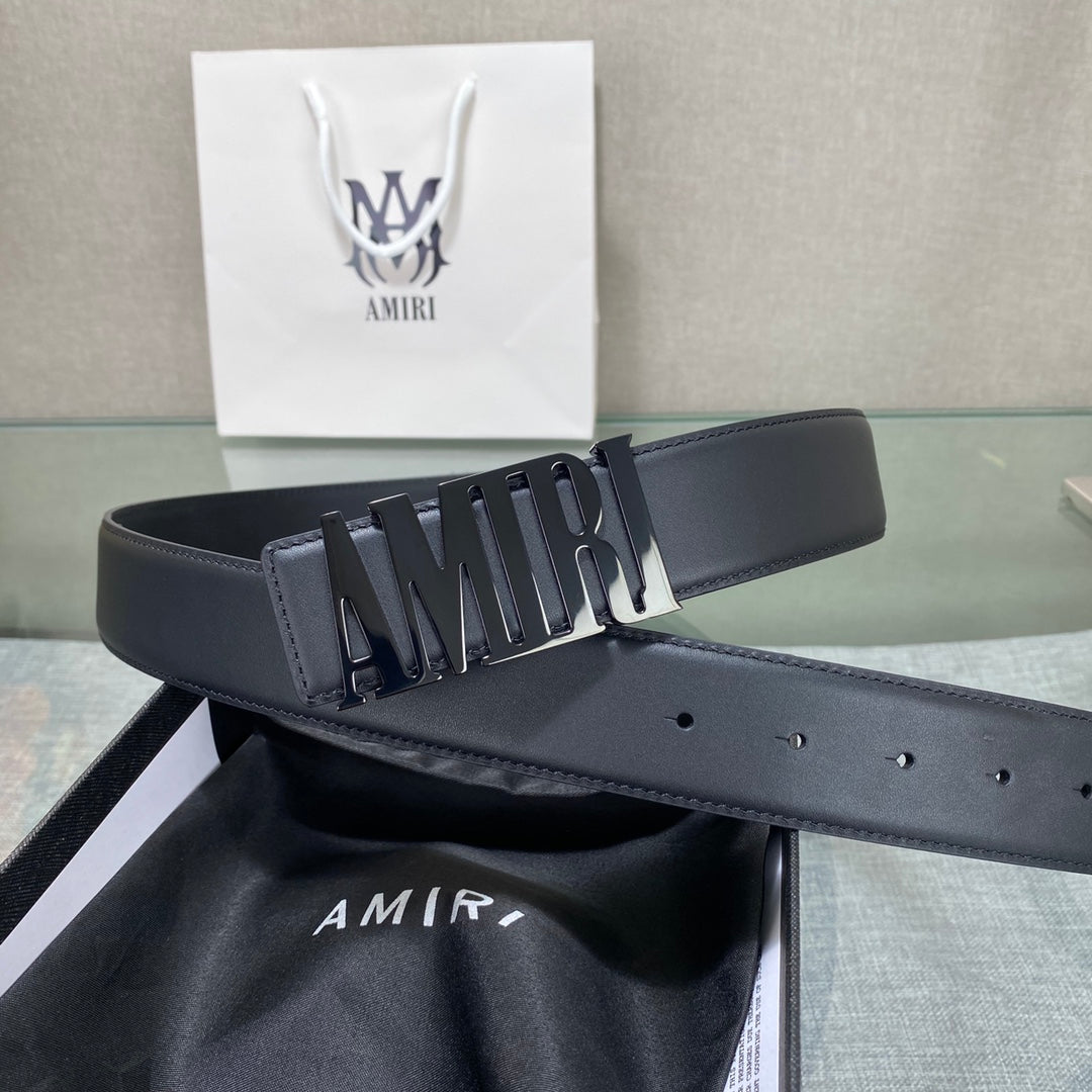 Amiri MA QUAD LEATHER 4CM BELT