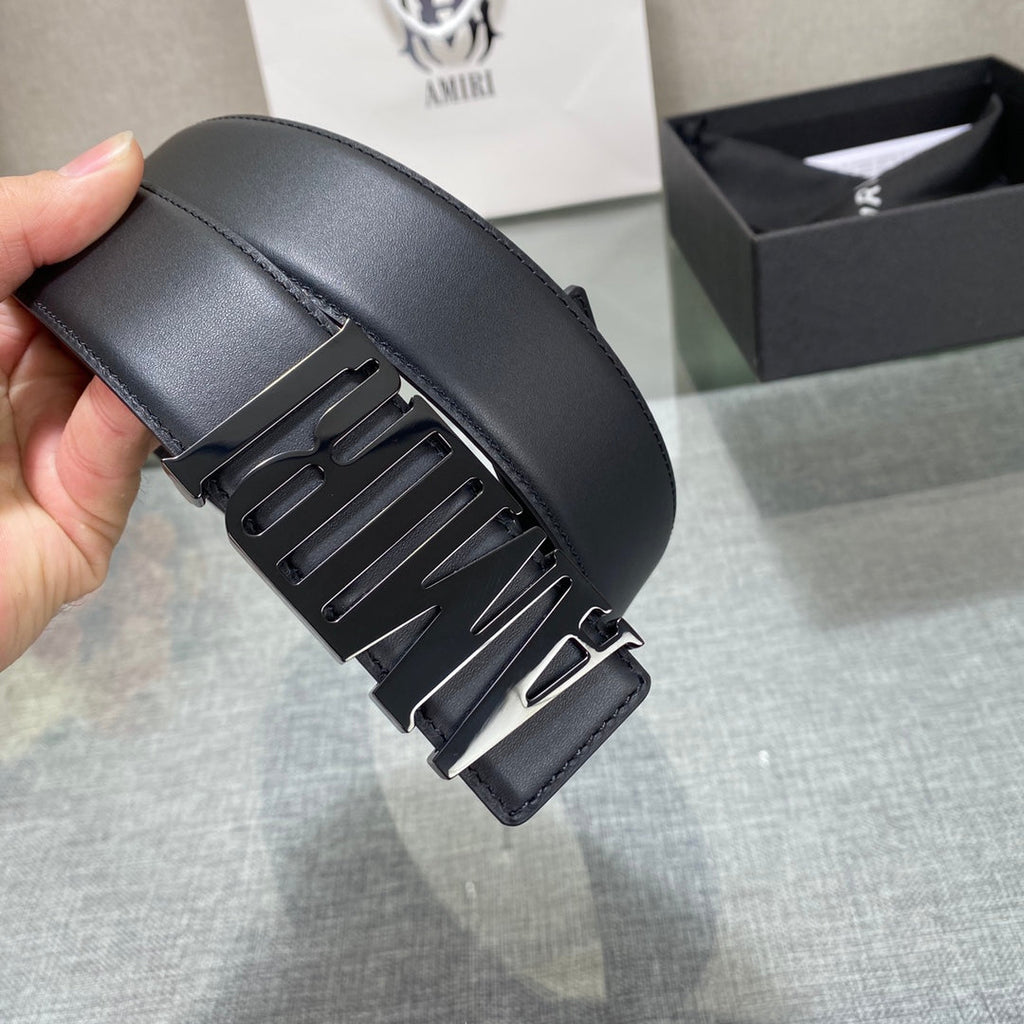 Amiri MA QUAD LEATHER 4CM BELT