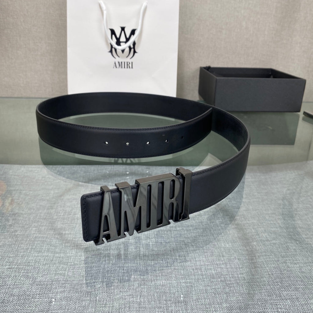 Amiri MA QUAD LEATHER 4CM BELT