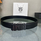 Amiri MA QUAD LEATHER 4CM BELT