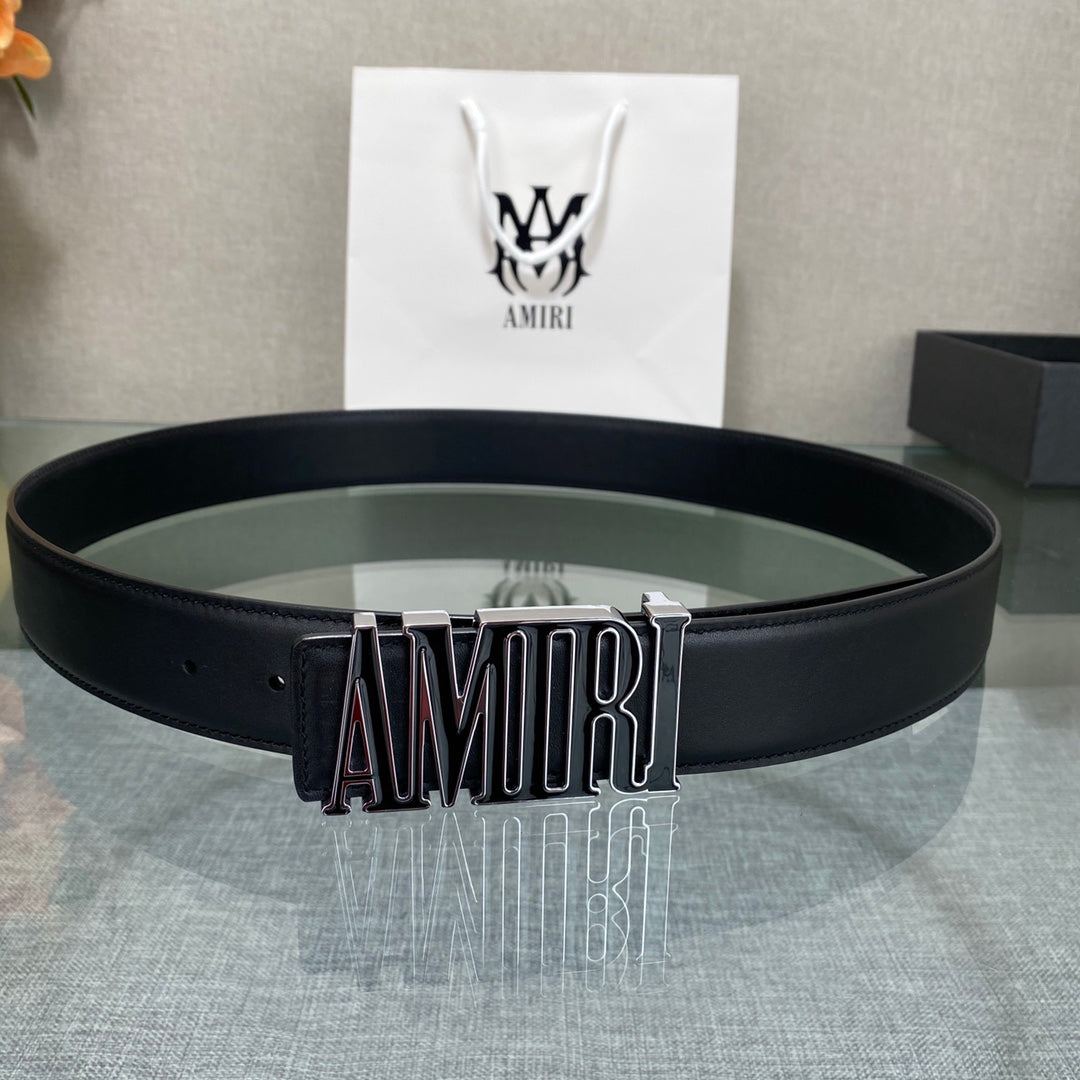 Amiri MA QUAD LEATHER 4CM BELT