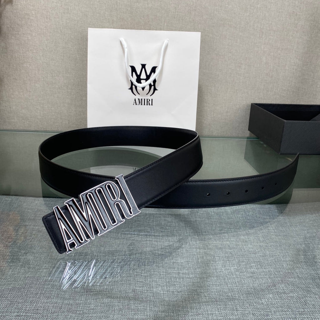 Amiri MA QUAD LEATHER 4CM BELT