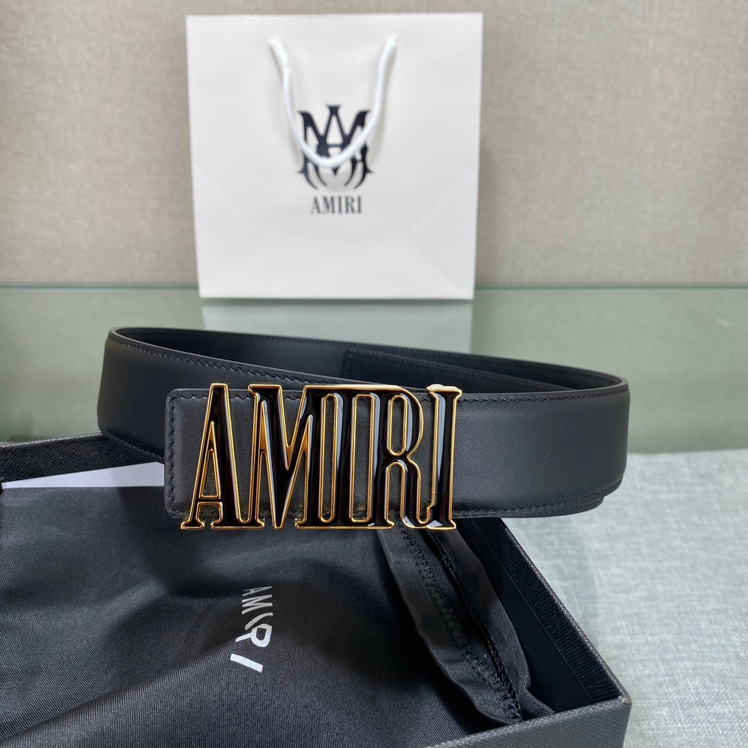 Amiri MA QUAD LEATHER 4CM BELT