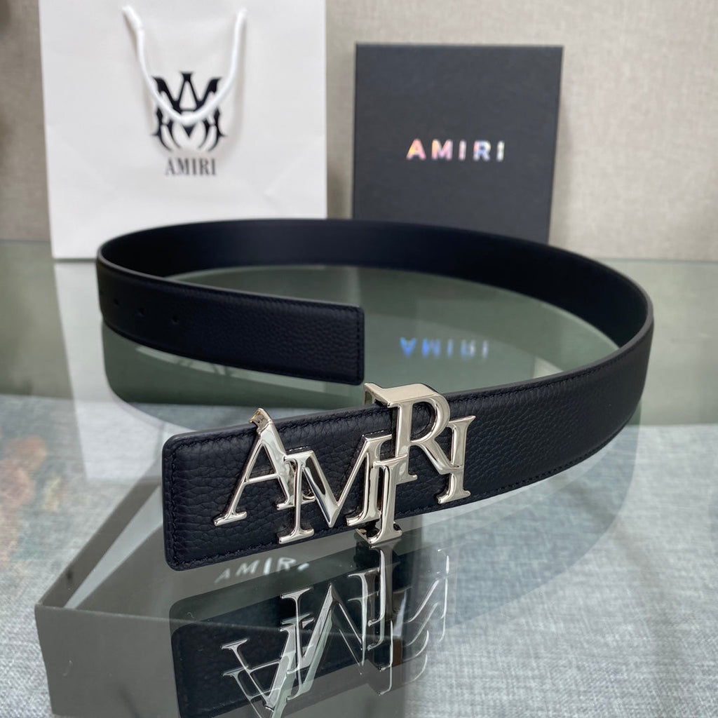 Amiri MA QUAD LEATHER 4CM BELT