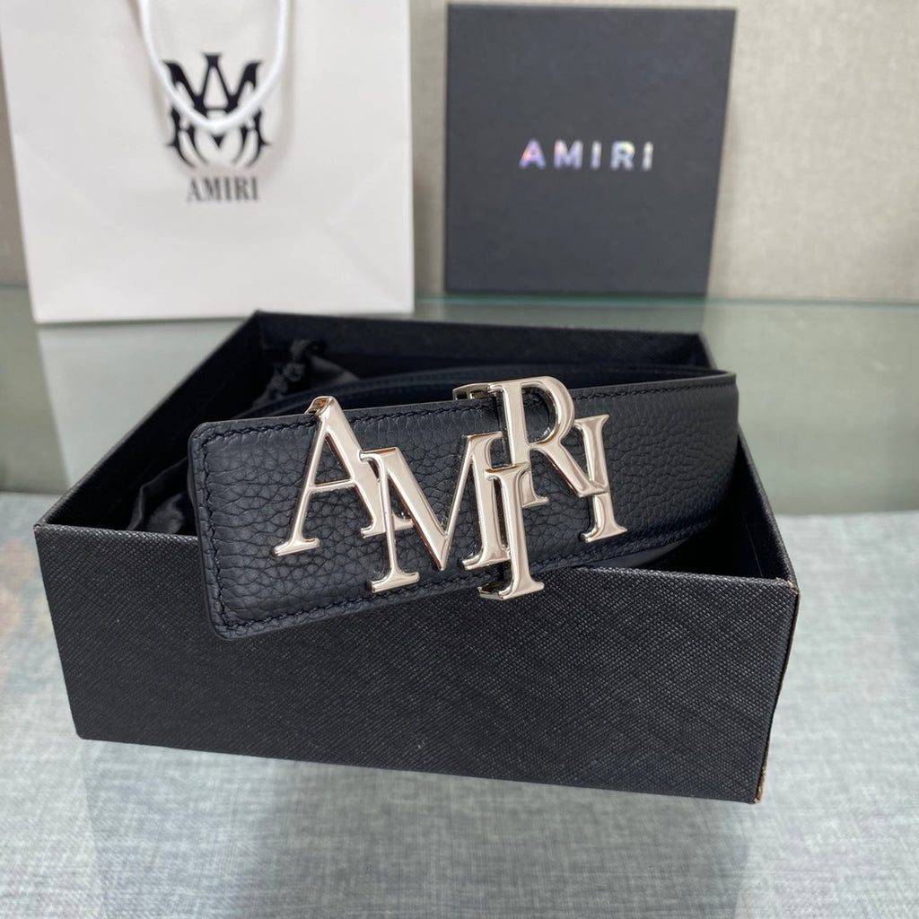 Amiri MA QUAD LEATHER 4CM BELT