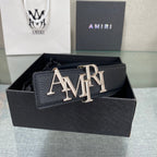 Amiri MA QUAD LEATHER 4CM BELT