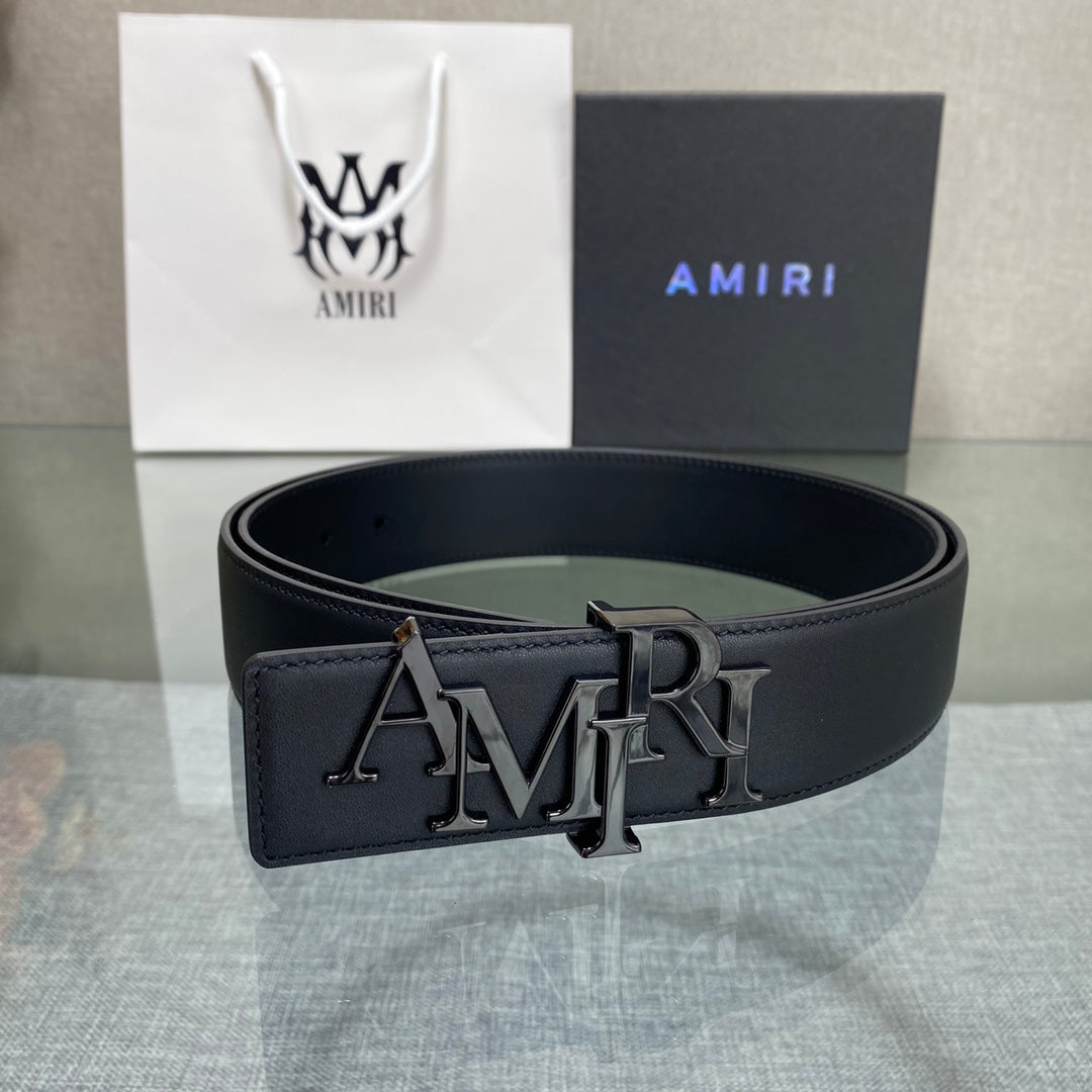 Amiri MA QUAD LEATHER 4CM BELT