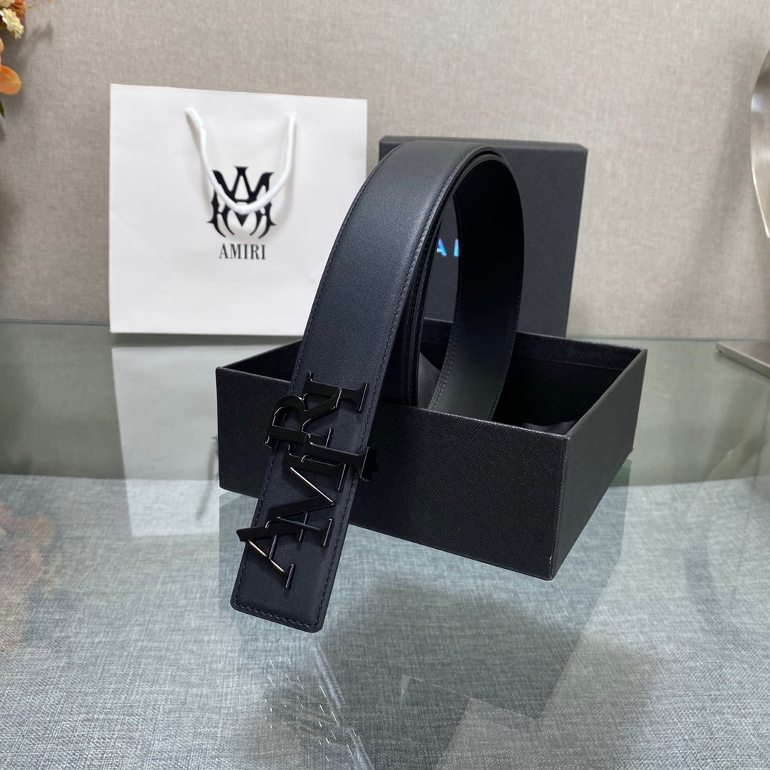 Amiri MA QUAD LEATHER 4CM BELT