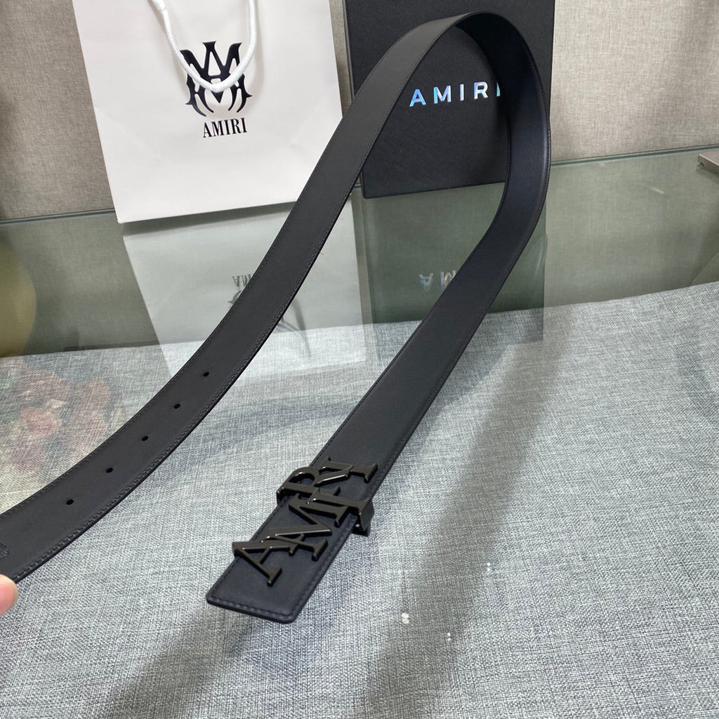 Amiri MA QUAD LEATHER 4CM BELT