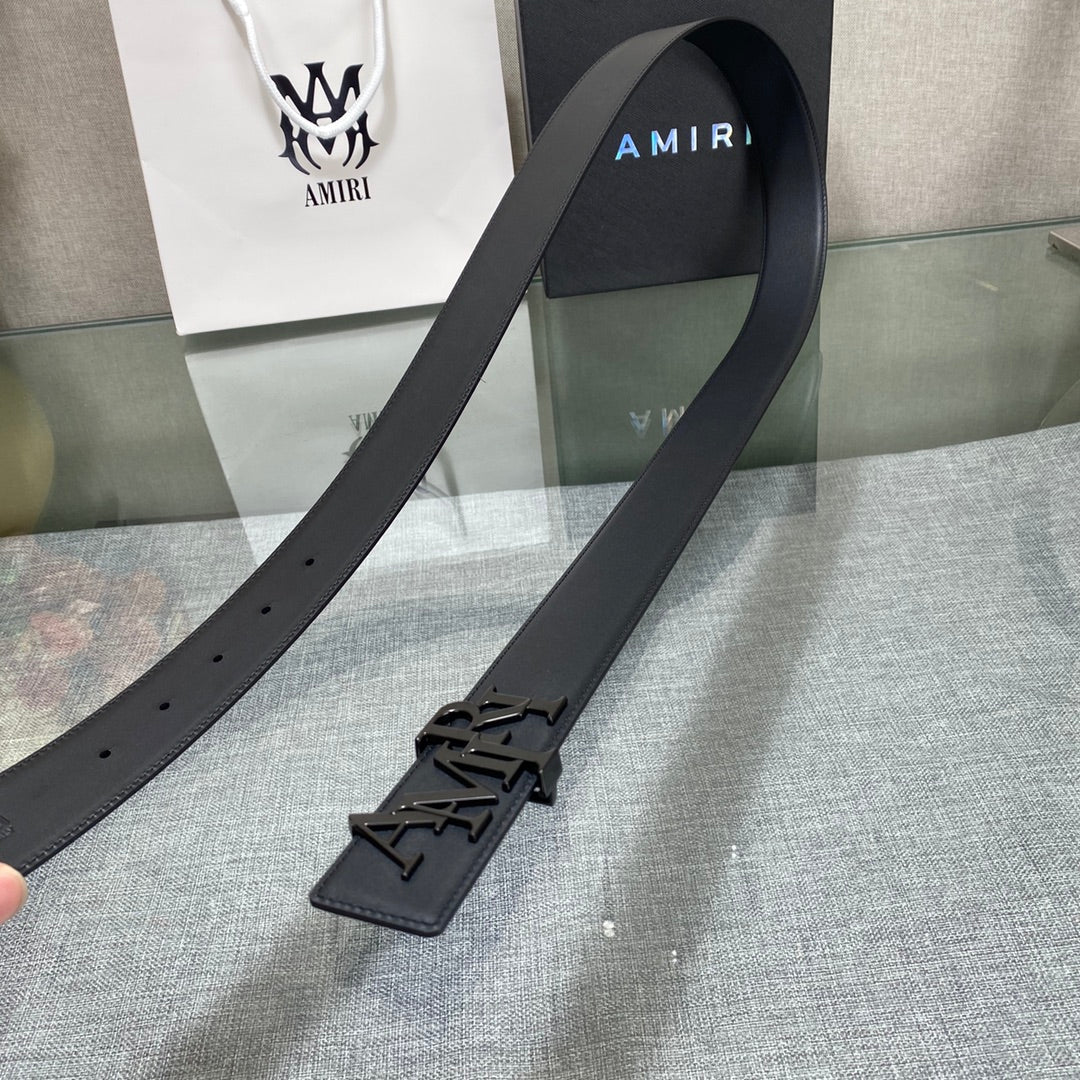 Amiri MA QUAD LEATHER 4CM BELT