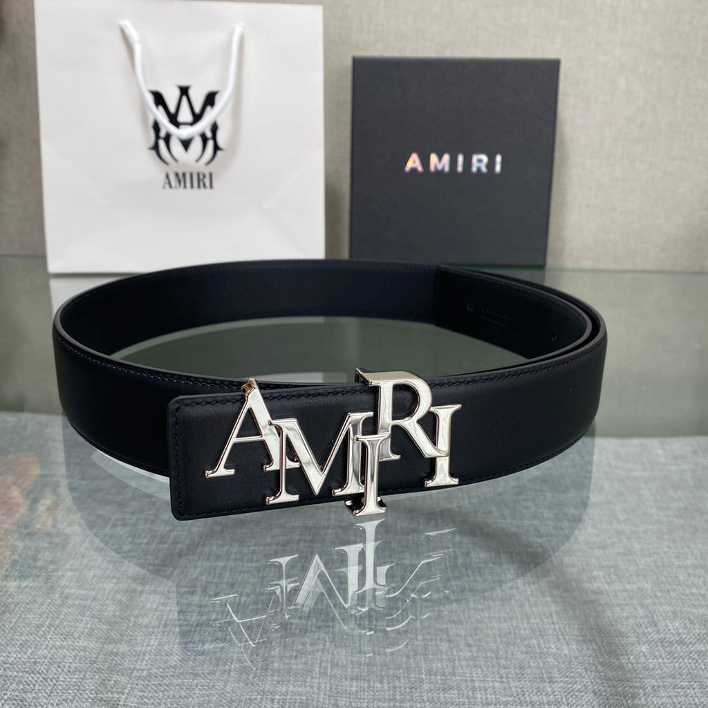 Amiri MA QUAD LEATHER 4CM BELT