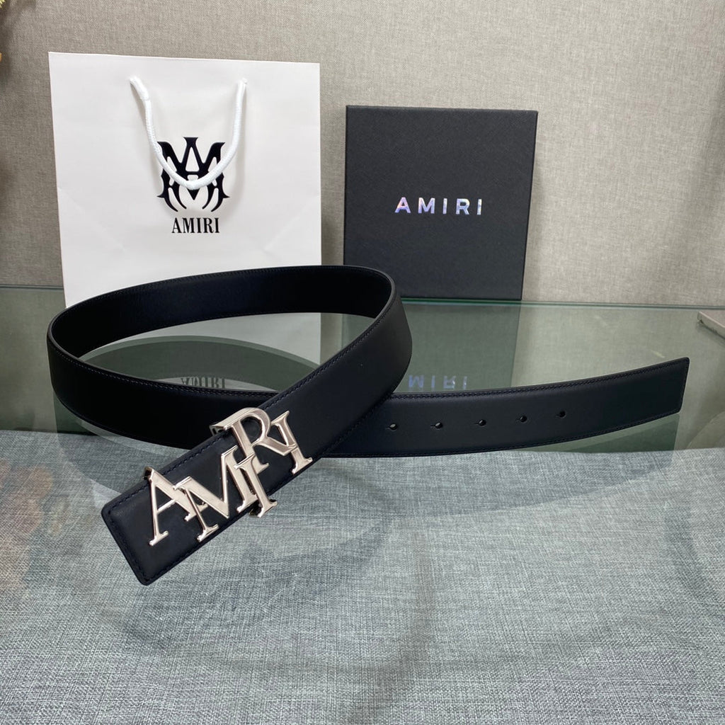 Amiri MA QUAD LEATHER 4CM BELT