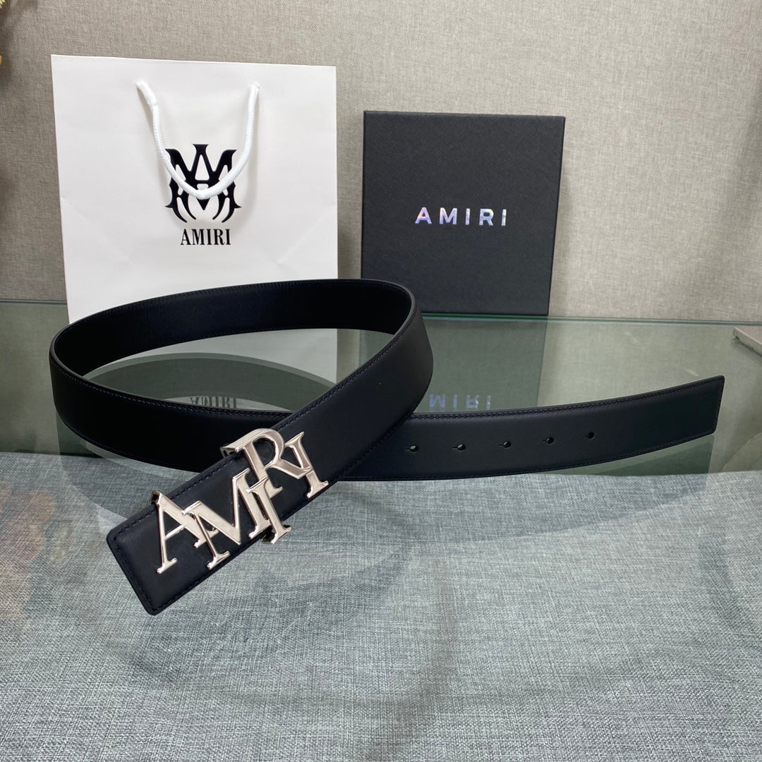 Amiri MA QUAD LEATHER 4CM BELT