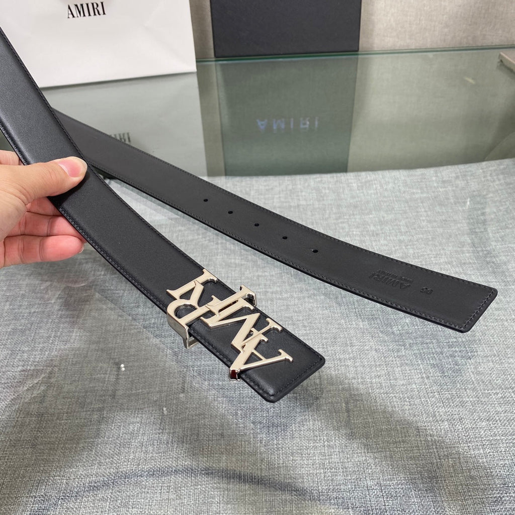 Amiri MA QUAD LEATHER 4CM BELT