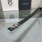 Amiri MA QUAD LEATHER 4CM BELT