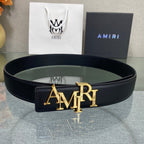 Amiri MA QUAD LEATHER 4CM BELT