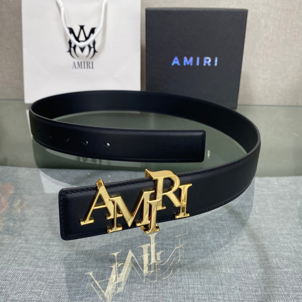 Amiri MA QUAD LEATHER 4CM BELT