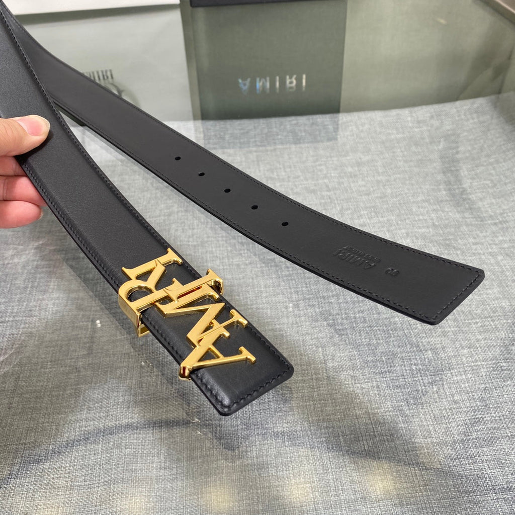 Amiri MA QUAD LEATHER 4CM BELT