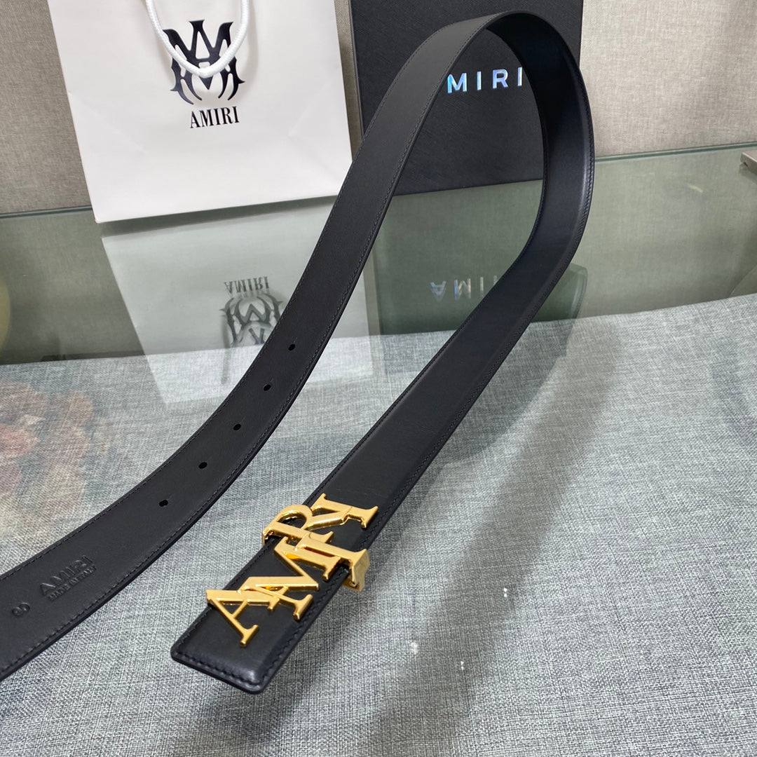 Amiri MA QUAD LEATHER 4CM BELT