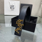 Amiri MA QUAD LEATHER 4CM BELT