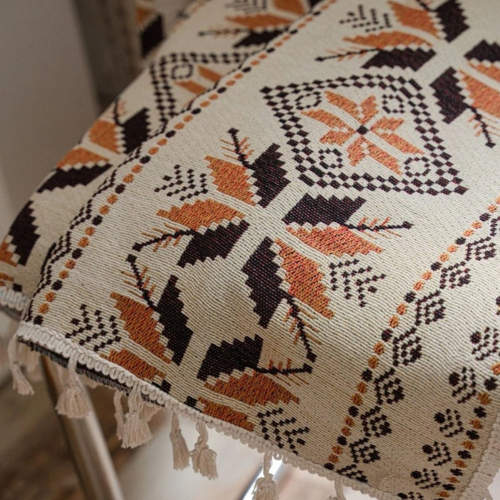 Bohemian Geometric Semi-Blackout Curtain